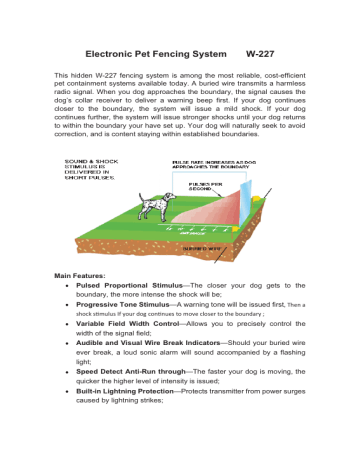 Electronic Pet Fencing System    W-227 | Manualzz