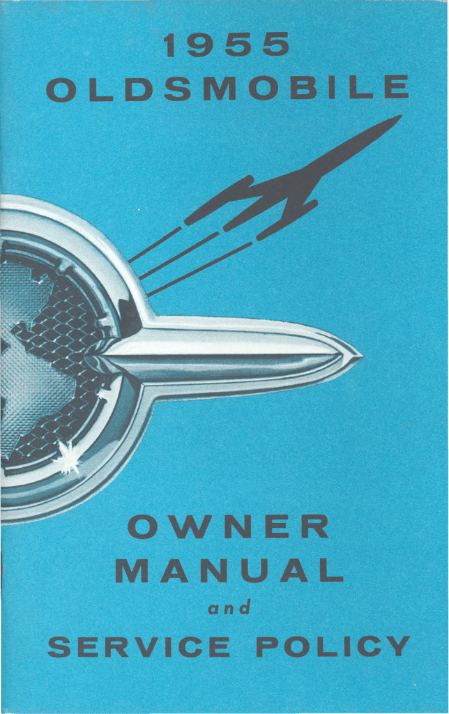 1955 Oldsmobile Olds Maintenance Service Shop Repair Manual OEM CDN 55 