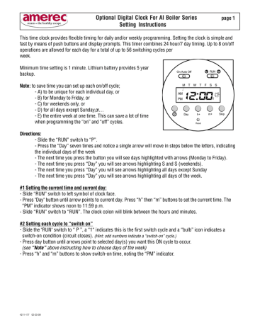 DIGITAL CLOCK INSTRUCTIONS | Manualzz