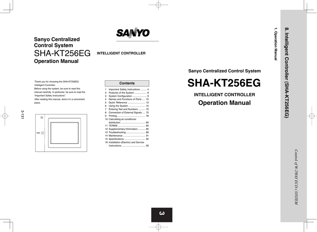 Sha Kt256 Eg Operation Maintenance Installation Manualzz