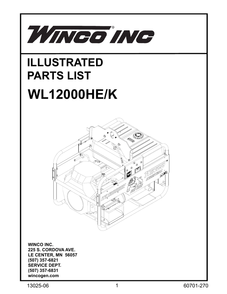 Winco Generator Wiring Diagram