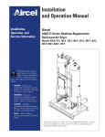 Aircel AHLD E-Series Heatless Regenerative Desiccant Air Dryer Installation and Operation Manual
