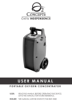 Portable Oxygen Concentrator Oxlife Independence User Manual