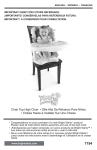 Bright Starts Chair Top High Chair User Manual