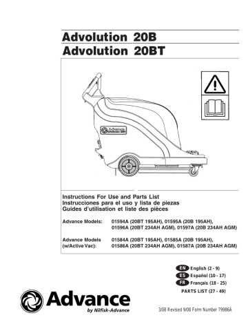 Operator's Manual and Parts List 20B & 20BT | Manualzz