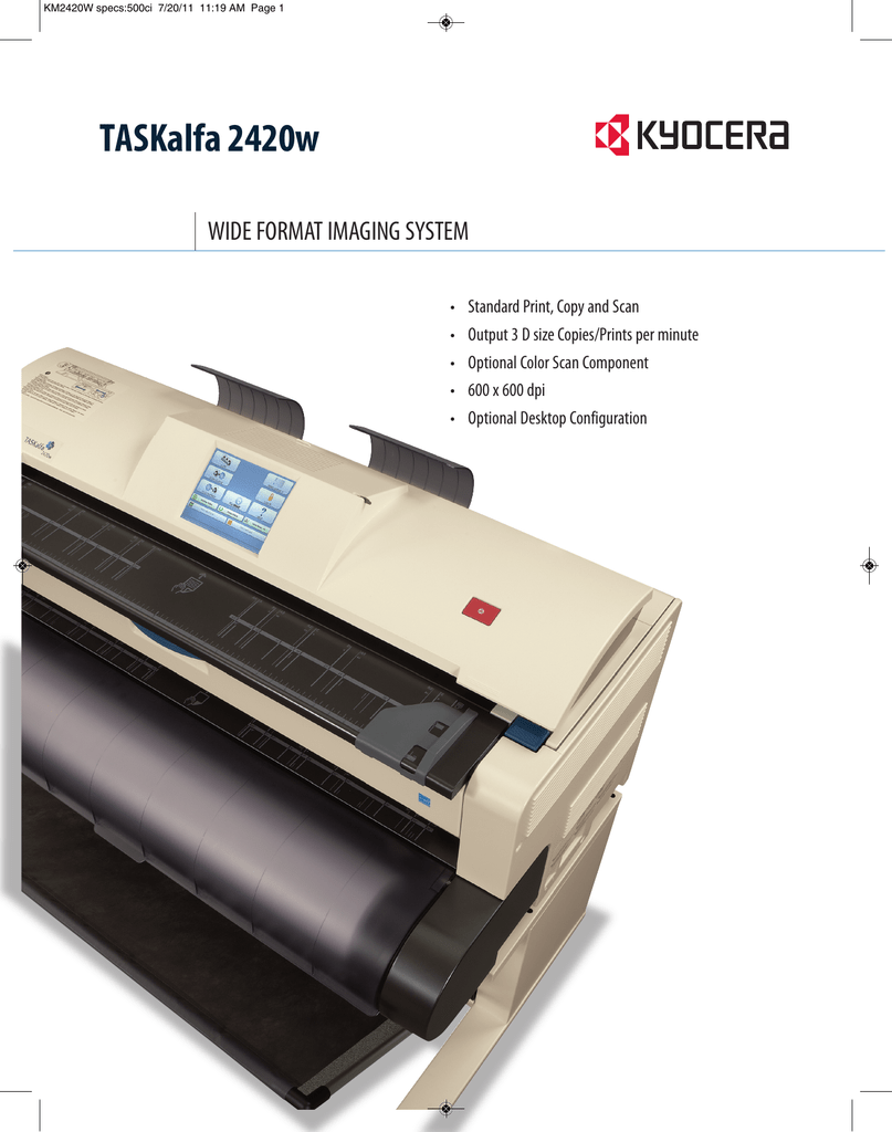 DRIVER: KYOCERA TASKALFA 2420W PRINTER AUTOCAD 2010 HDI