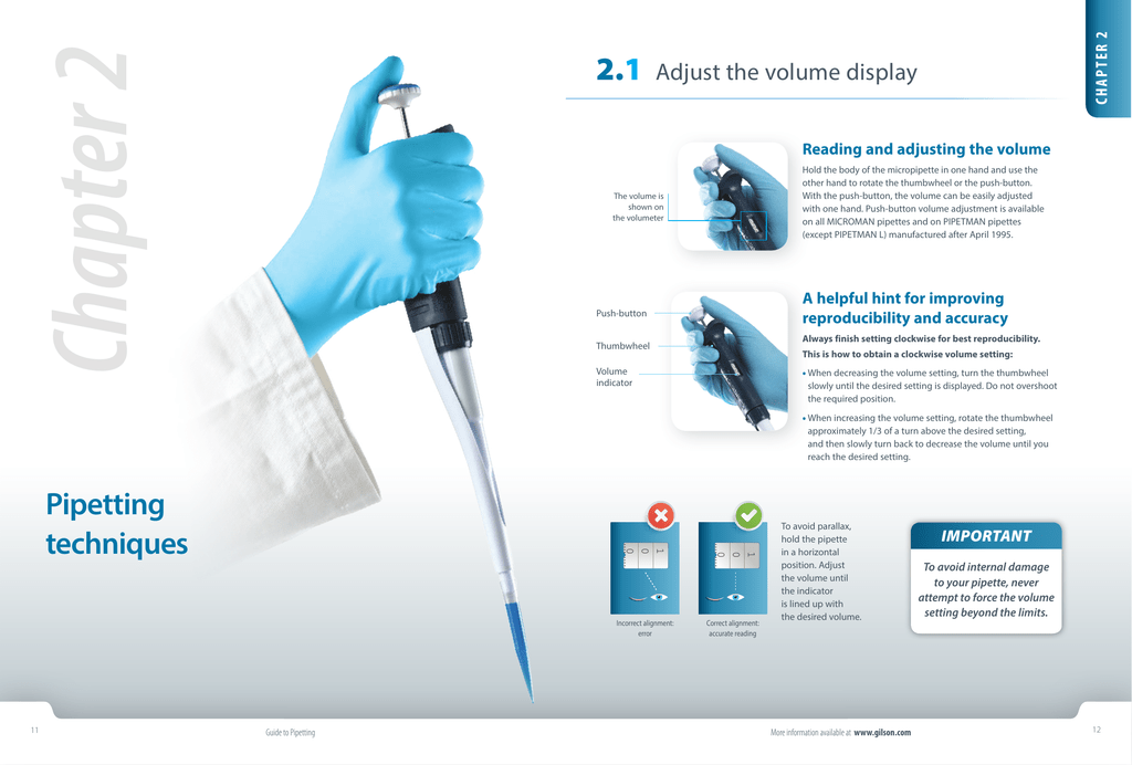 Gilson Guide to Pipetting Chapter2 spreads Manualzz