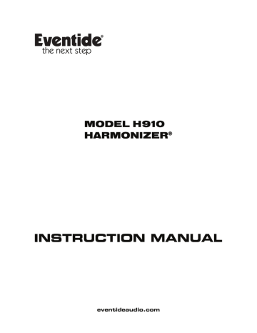 eventide h910 harmonizer eventide h910 harmonizer