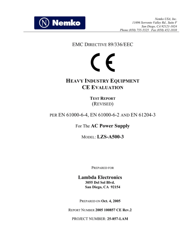 Lzsa500 3 Emc Test Report Manualzz