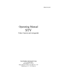 STV Video Camera and Autoguider Operating Manual
