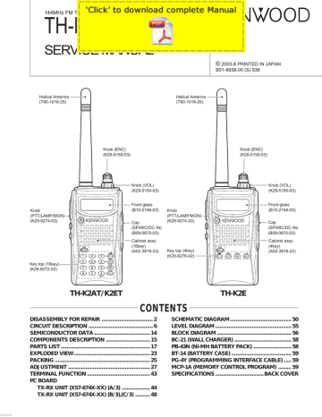 Kenwood Th K2 Service Manual Pages Manualzz Kenwood Th K2 Service Manual Pages Manualzz