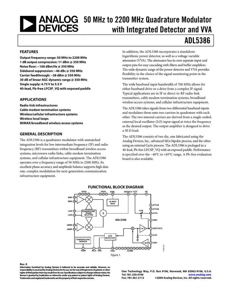 datasheet for ADF4106 by Analog Devices Inc. Manualzz
