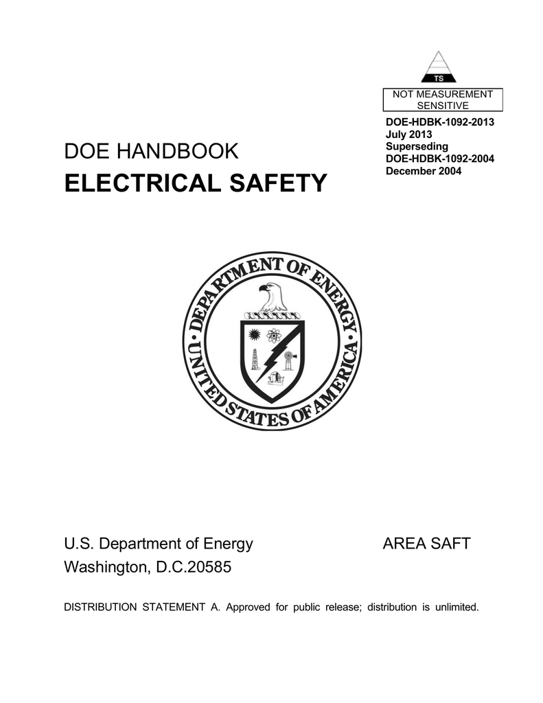 Electrical Safety Handbook Doe Hdbk 1092 2013 Manualzz Com