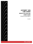 Paradyne Hotwire 8335, 8365 ATM Line Cards User's Guide