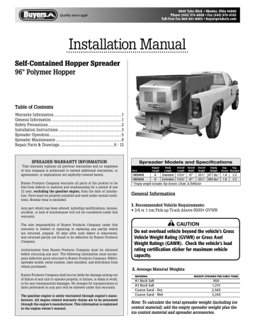 Installation Instructions for the 1400400 Spreader | Manualzz