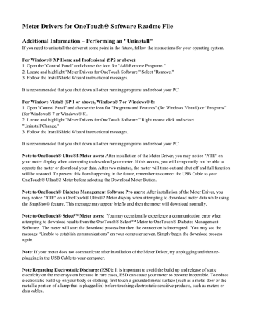 Meter Drivers Readme File | Manualzz