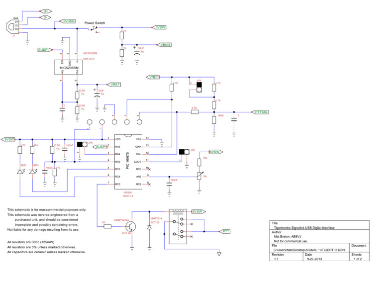Tigertronics_SignaLink_USB_sch | Manualzz