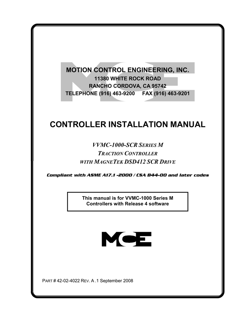 Vvmc Scr Series M Asme 00 42 02 Manualzz