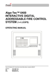 Protec Algo-Tec 6400 Operating Manual