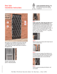 Door Gate Installation  Instructions