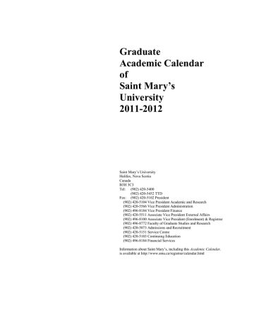 Graduate Academic Calendar Of Manualzz