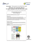 Fiberstars-Treo, LAU-FS2 Color Lamp Manual | AI Chat &amp; PDF