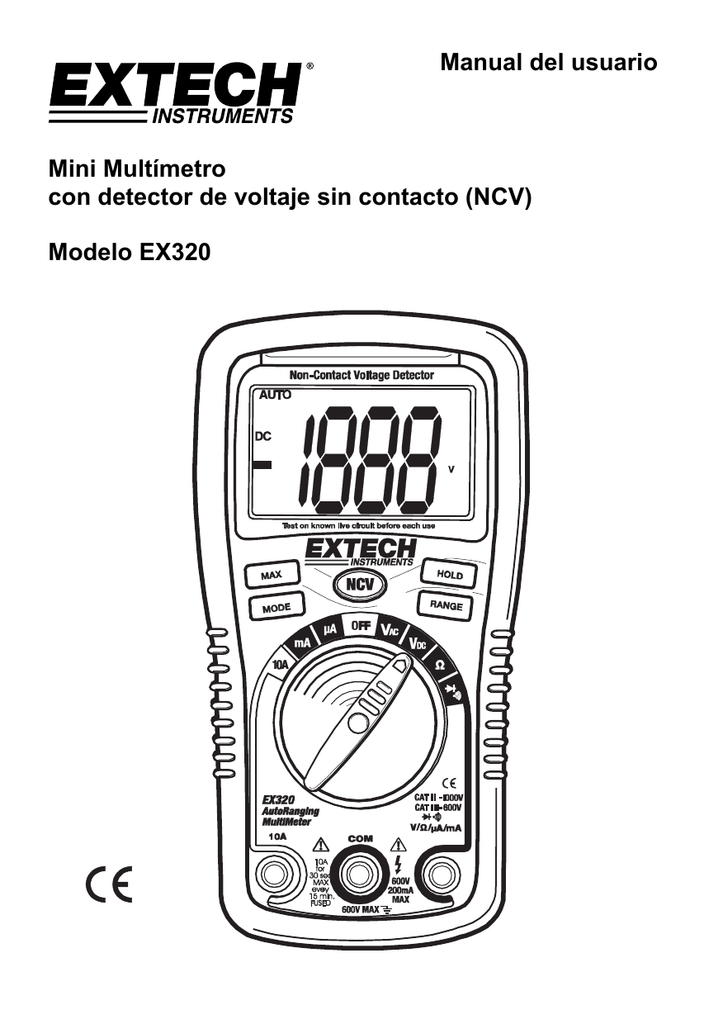 Extech Instruments EX320 User manual | Manualzz