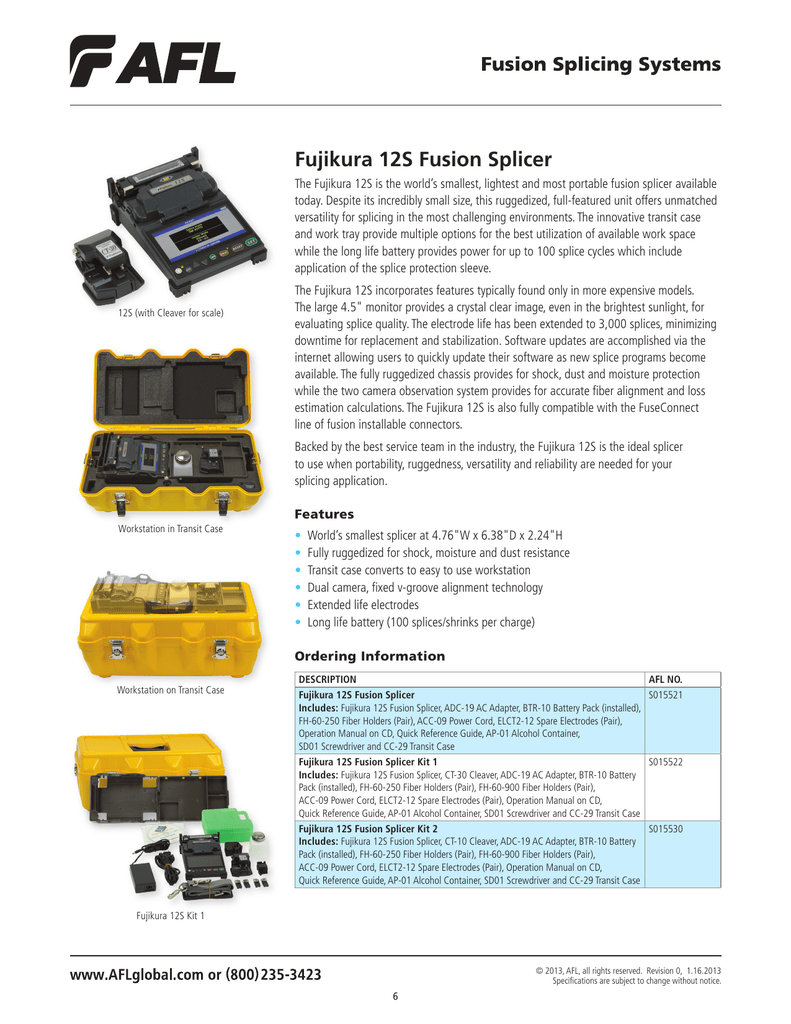 fujikura 12s manual