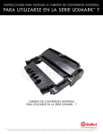 Cubierta de conversi&oacute;n Lexmark T T644, T520, T620, T630, T640 Manual de usuario