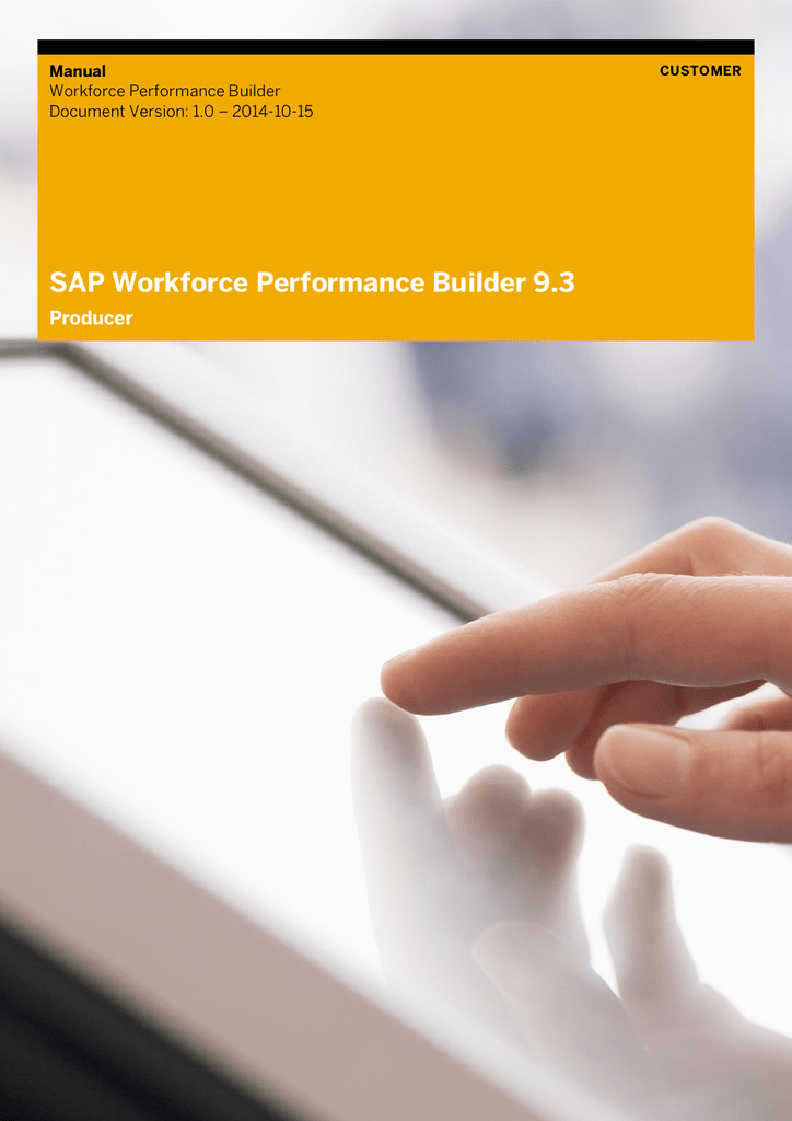 sap workforce performance builder 9 3 producer manual