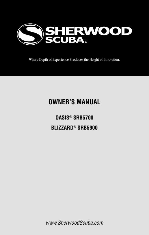 Sherwood Scuba Diving Equipment SRB5700 Manualzz