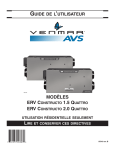 Guide de l&rsquo;utilisateur Venmar Constructo 1.5 QUATTRO, Constructo 2.0 QUATTRO