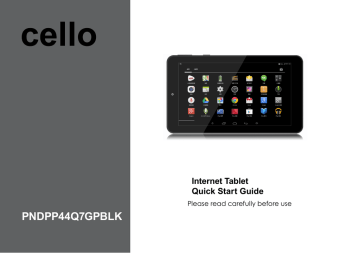 Cello T1144 Quick start manual | Manualzz
