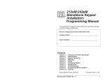 IEI Keypad 212eM, 242eM Installation / Programming Manual