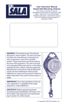 Self Retracting Lifeline 3403400, 3403401, 3403402, 3403403, 3403500, 3403501, 3403502, 3403503, 3403600, 3403601 User Manual