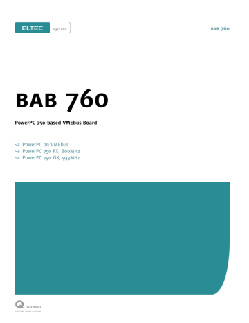 Datenblatt BAB 760 | Manualzz