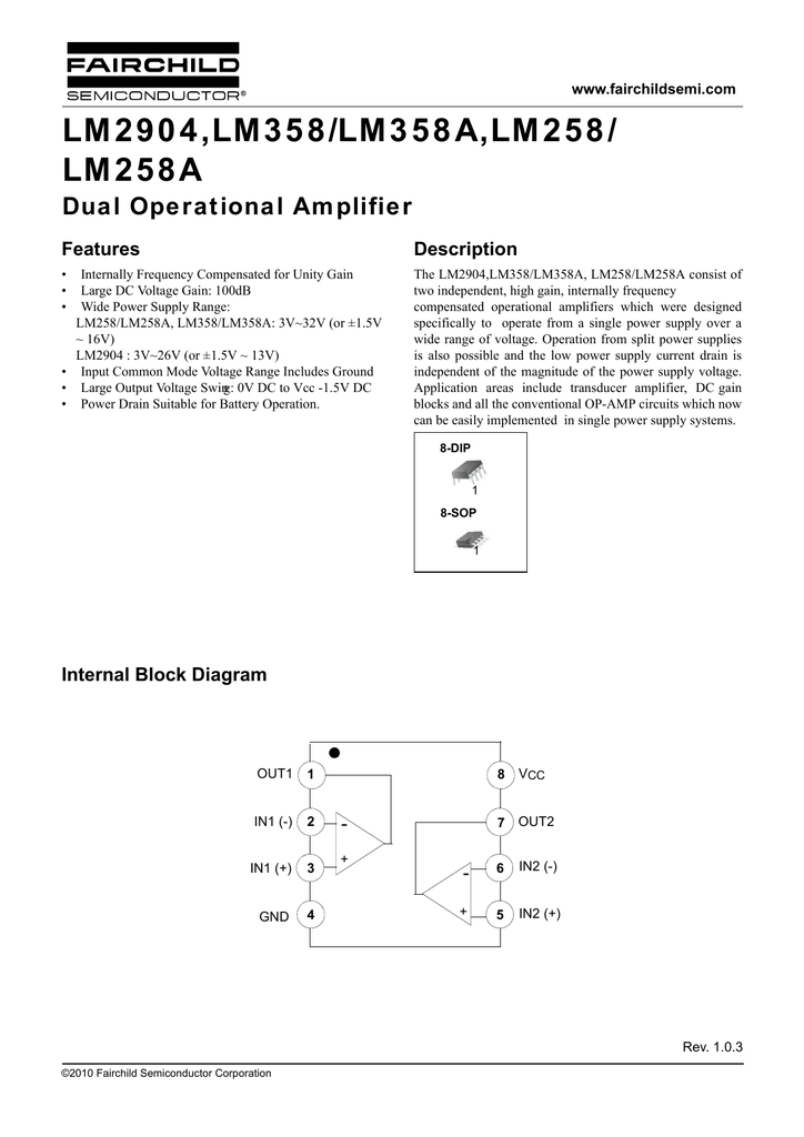LM358AN Low Power Dual Op Amp LM358 3 Pack