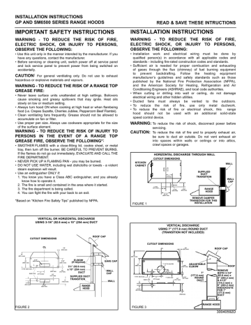 NuTone SM6500 SERIES Installation Instructions Manual | Manualzz