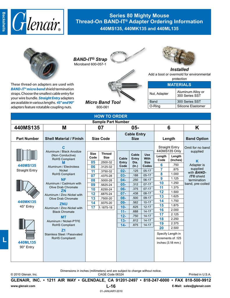 M39029-57-354 Datasheet(PDF) - Glenair, Inc.