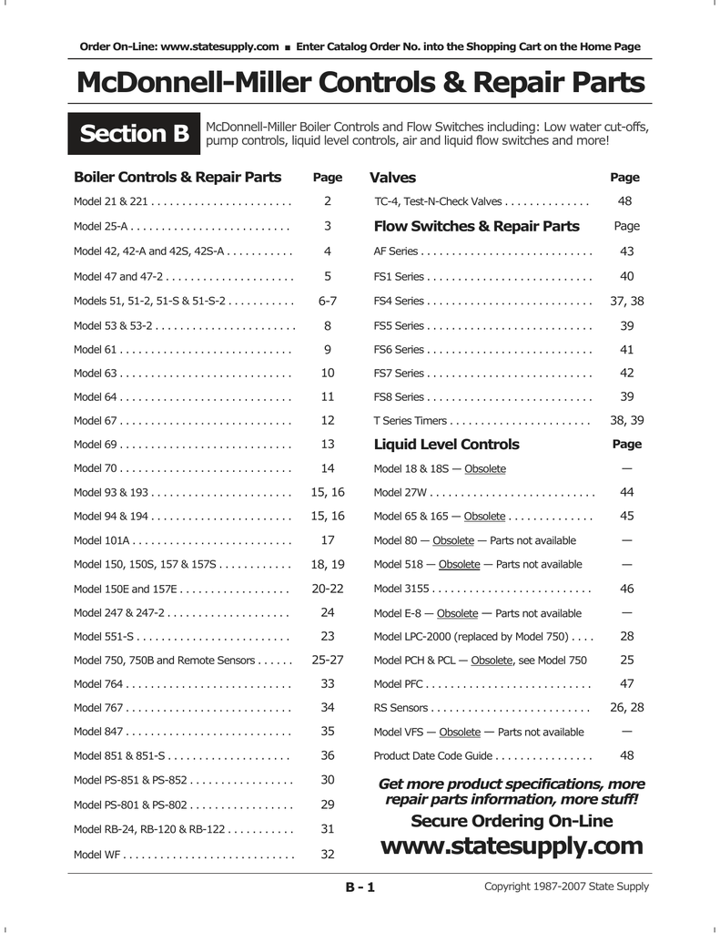 Mcdonnell Miller No 7b Wiring Diagram - Wiring Diagram Schemas