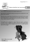 CareFlex HydroFlex chair User Instructions