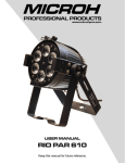 MICROH RIO PAR 610 Wash Fixture User Manual