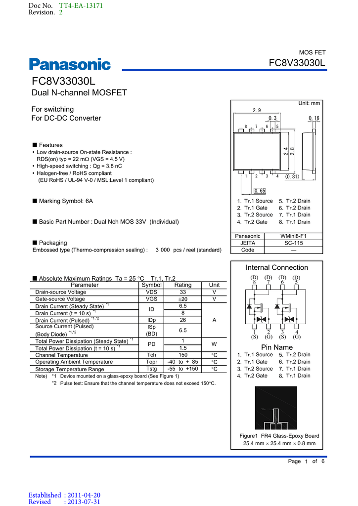81 A N Channel 4 V 10 V 12 Mohm 60 V 5 x MOSFET Transistor