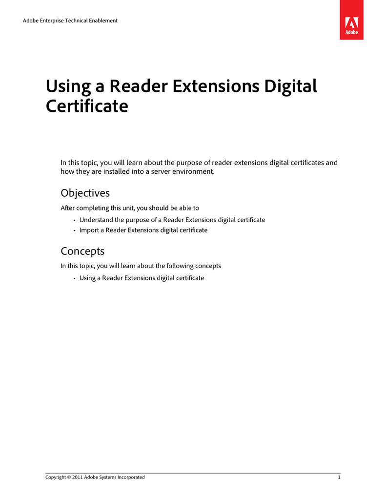 Adobe livecycle reader extensions es4