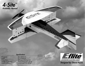 E-flite 4-Site Assembly Manual | Manualzz