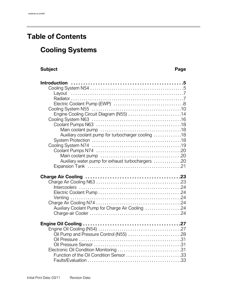 function of cooling system