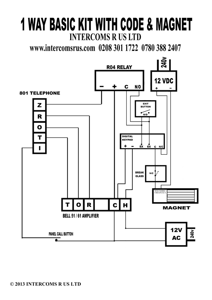 Gdx Intercom Wiring Diagram - SKEMASKALA
