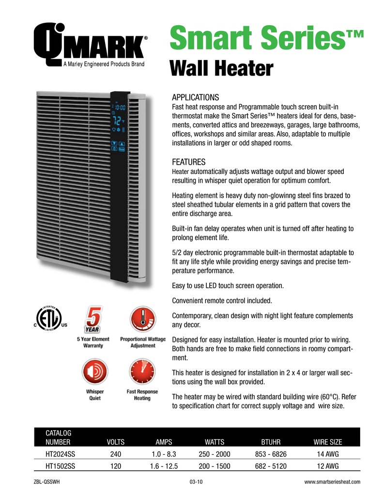 QMark HT1502SS Fact Sheet | Manualzz