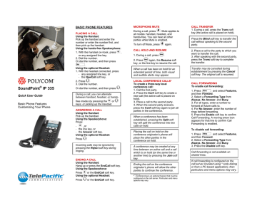 Poly Soundpoint Ip 335 Manualzz