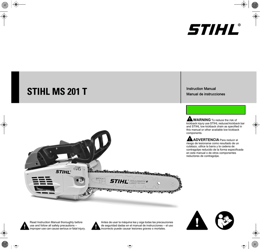 STIHL | Instruction manual | MS 201 T | Manualzz